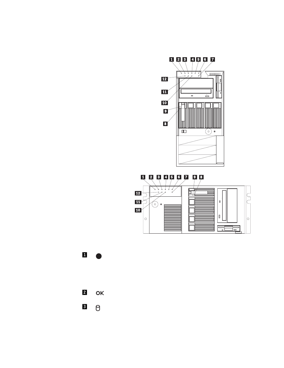 Status indicators | IBM 5000 User Manual | Page 20 / 204