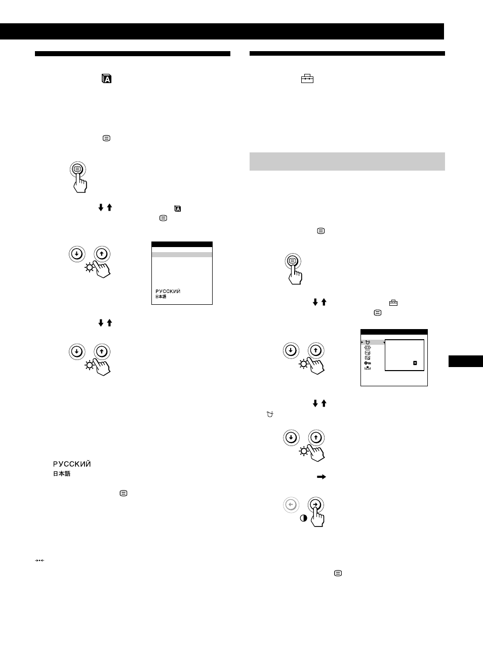 Uso dell’indicazione a schermo opzioni, Uso dell’indicazione a schermo language, Personalizzazione del monitor | Smagnetizzazione dello schermo | IBM P96 User Manual | Page 107 / 128