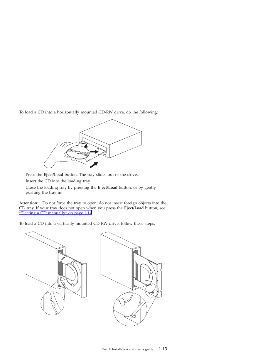 Loading a cd | IBM OBI34MST 10K3786 User Manual | Page 21 / 164
