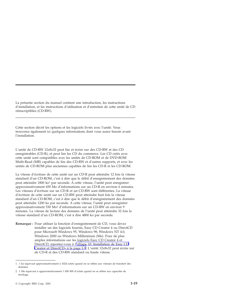 Chapitre 1 : installation et utilisation, Introduction, Description du produit | IBM OBI34MST 10K3786 User Manual | Page 27 / 164