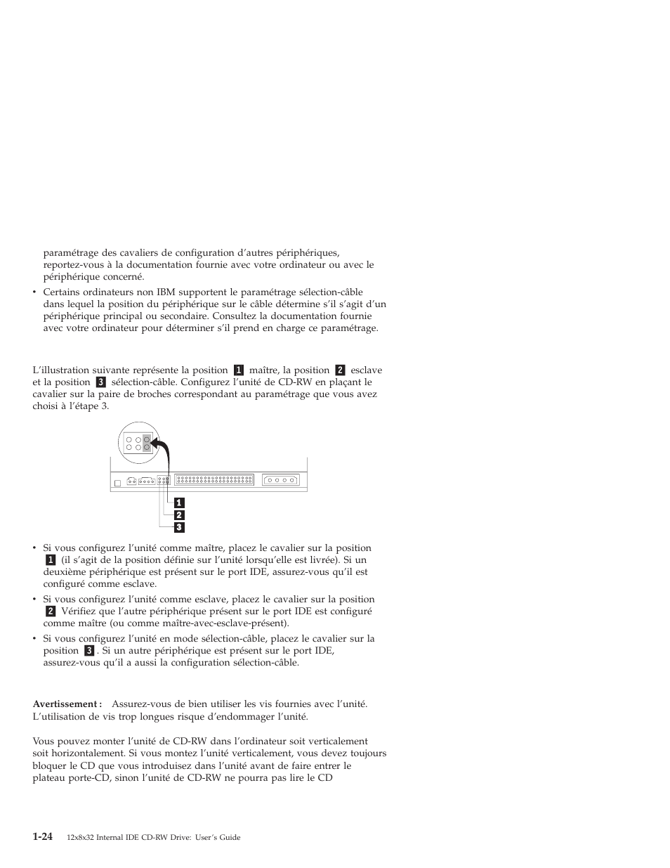 Etape 5. montage de l’unité dans la baie | IBM OBI34MST 10K3786 User Manual | Page 32 / 164