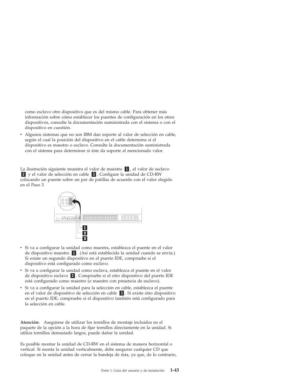 Paso 5. montaje de la unidad en la bahía | IBM OBI34MST 10K3786 User Manual | Page 51 / 164