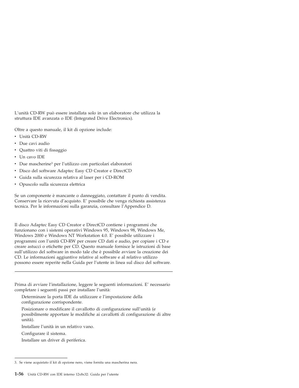 Descrizione del software, Prima di iniziare | IBM OBI34MST 10K3786 User Manual | Page 64 / 164