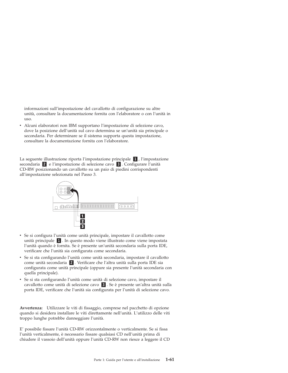 Passo 5. fissaggio dell’unità nel vano | IBM OBI34MST 10K3786 User Manual | Page 69 / 164