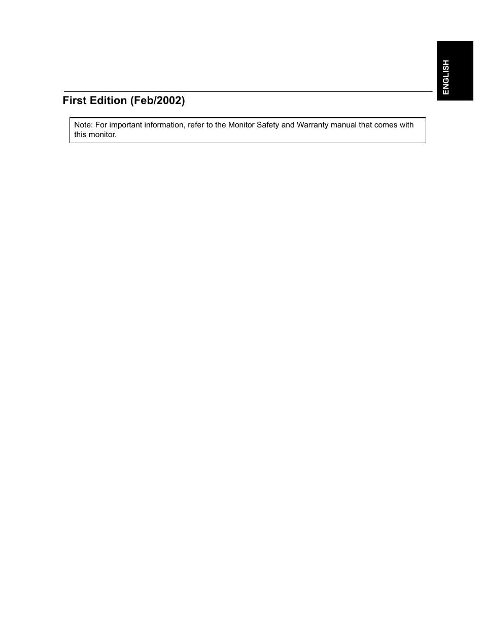 First edition (feb/2002) | IBM T541A User Manual | Page 2 / 44