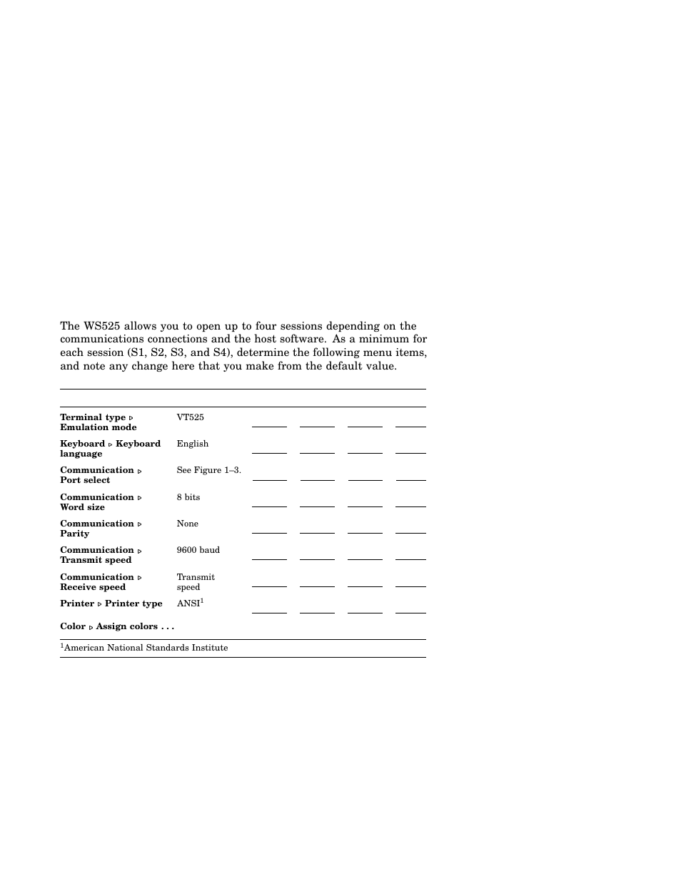 Installation and set-up 1.2 set-up | IBM Asynchronous Color Terminals WS525 User Manual | Page 15 / 44