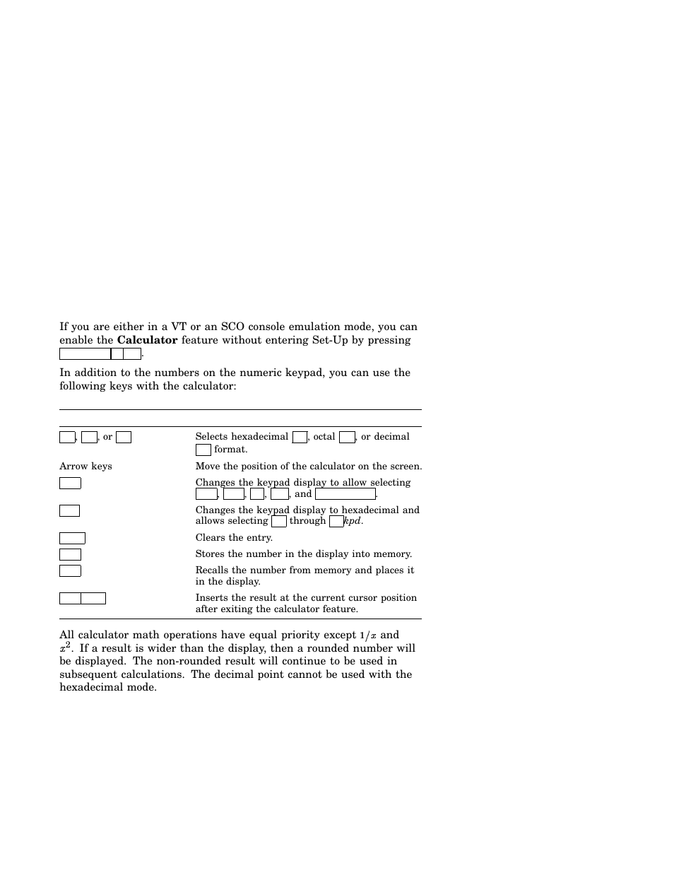 2 calculator feature | IBM Asynchronous Color Terminals WS525 User Manual | Page 25 / 44