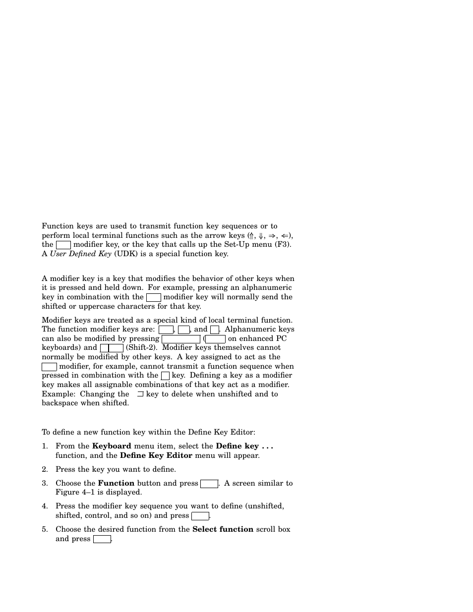 1 creating a new function | IBM Asynchronous Color Terminals WS525 User Manual | Page 30 / 44