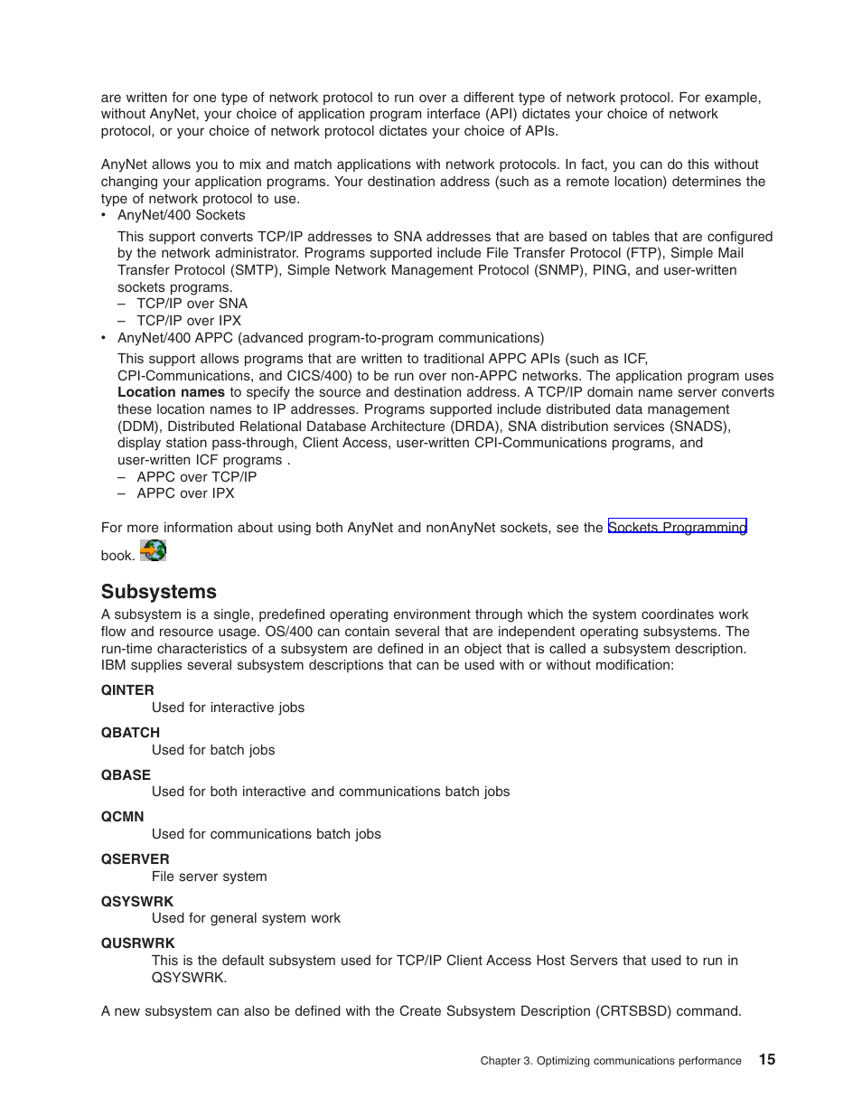 Subsystems | IBM AS/400 User Manual | Page 21 / 104