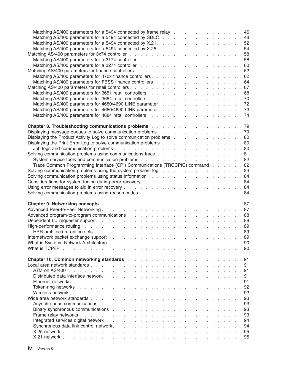 IBM AS/400 User Manual | Page 6 / 104