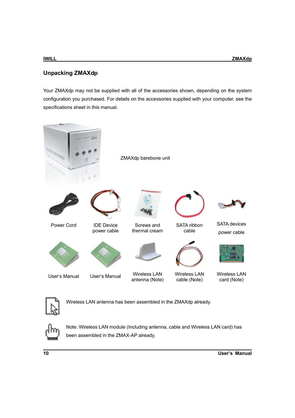 IBM Dual AMD OpteronTM SFF Barebone ZMAXdp User Manual | Page 10 / 81