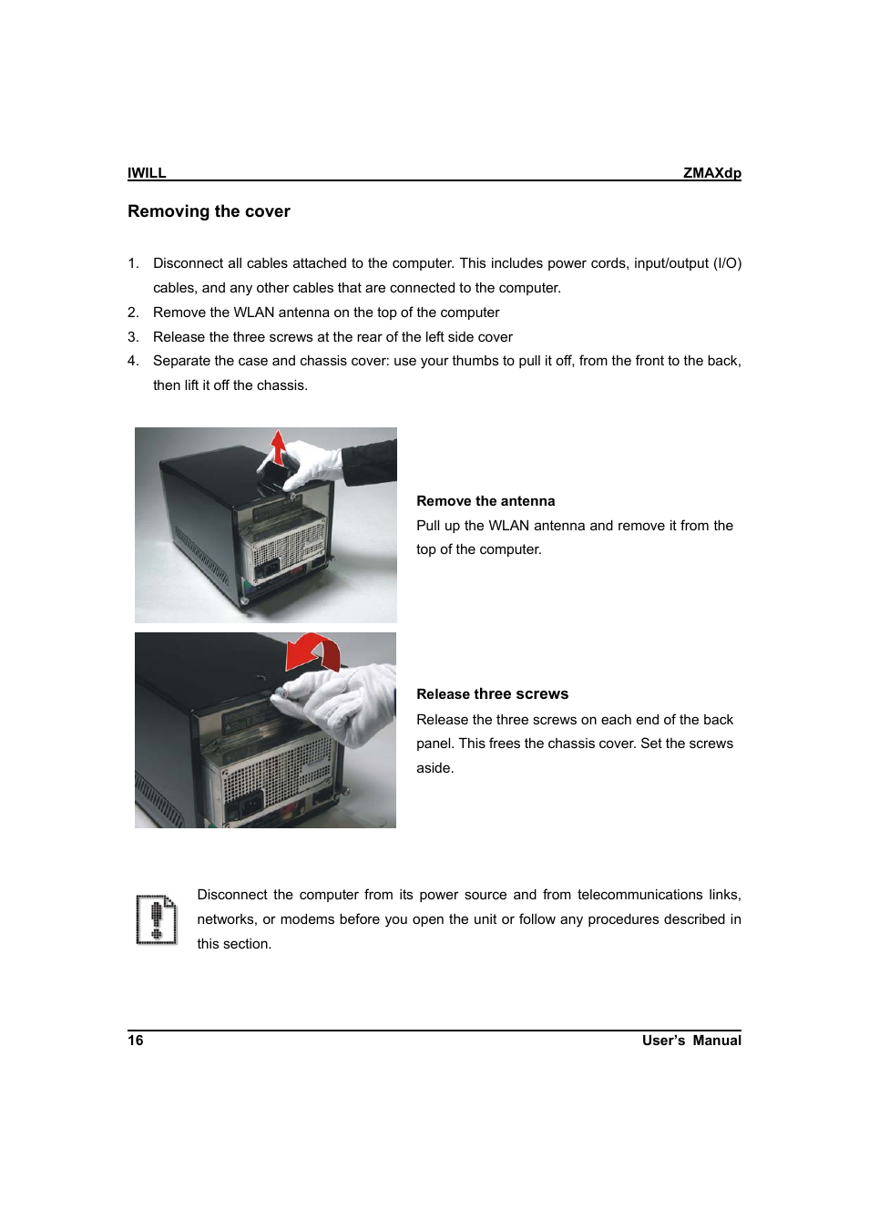 IBM Dual AMD OpteronTM SFF Barebone ZMAXdp User Manual | Page 16 / 81