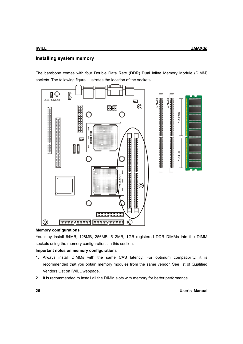IBM Dual AMD OpteronTM SFF Barebone ZMAXdp User Manual | Page 26 / 81