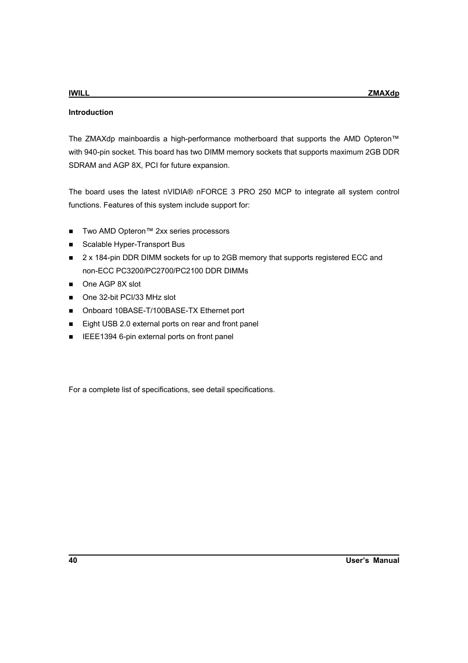 IBM Dual AMD OpteronTM SFF Barebone ZMAXdp User Manual | Page 40 / 81