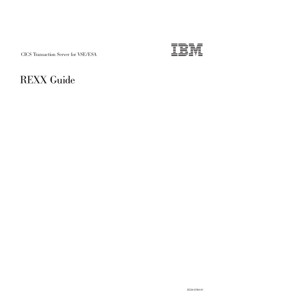 IBM SC34-5764-01 User Manual | 481 pages