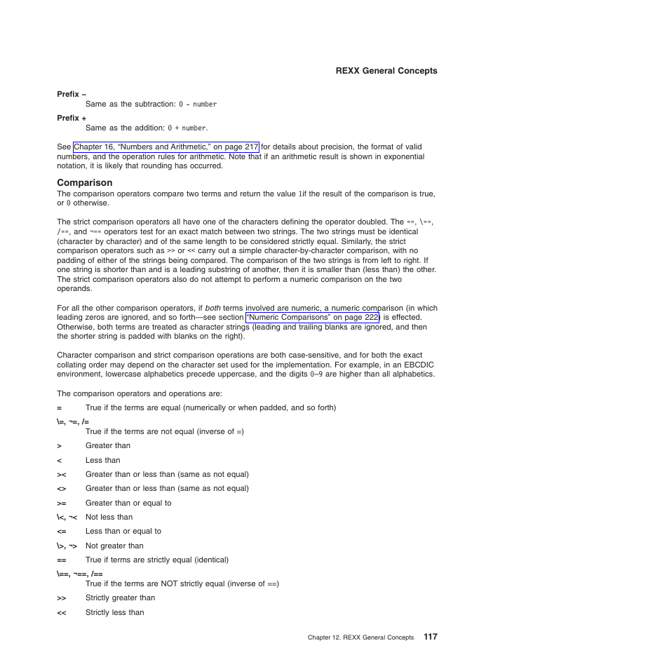 Comparison | IBM SC34-5764-01 User Manual | Page 139 / 481