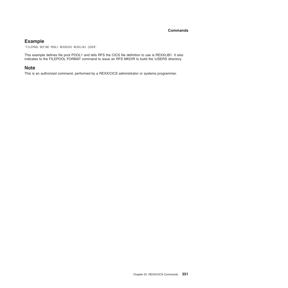 Example, Note, Example note | IBM SC34-5764-01 User Manual | Page 373 / 481