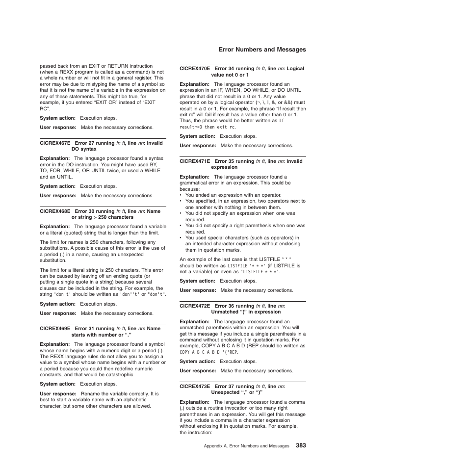 IBM SC34-5764-01 User Manual | Page 405 / 481