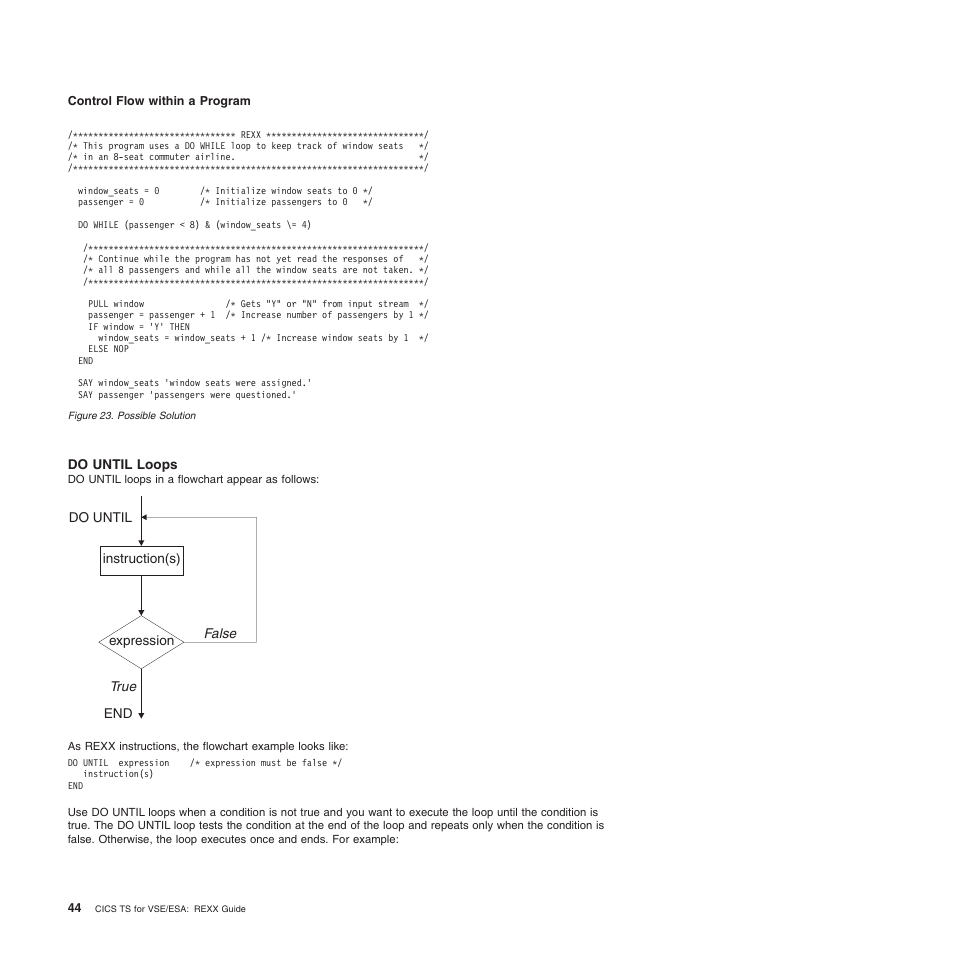 Do until loops | IBM SC34-5764-01 User Manual | Page 66 / 481