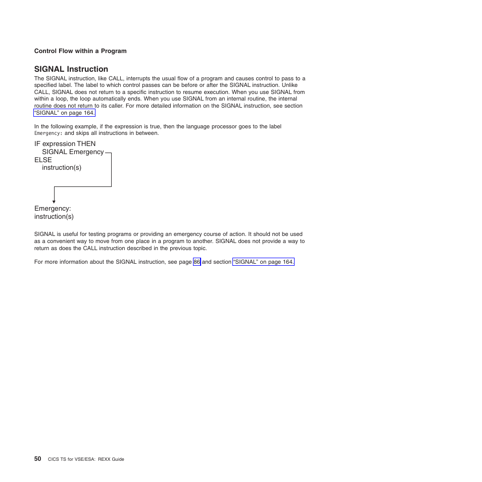 Signal instruction | IBM SC34-5764-01 User Manual | Page 72 / 481