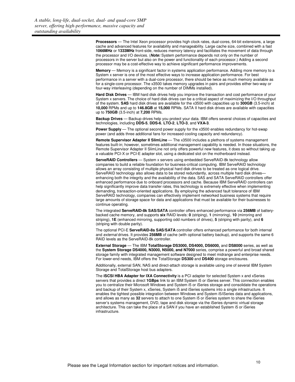 IBM X3500 User Manual | Page 10 / 16