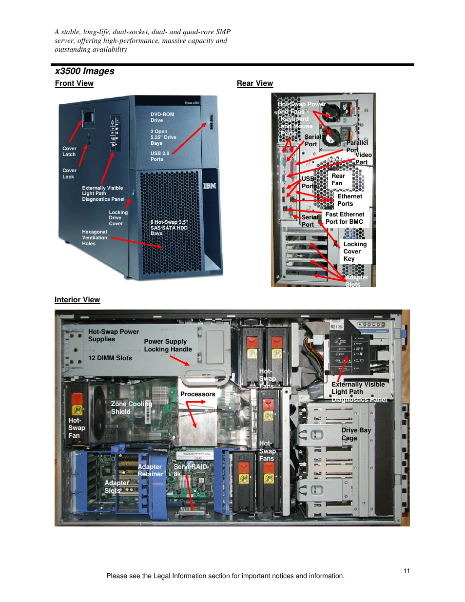 X3500 images | IBM X3500 User Manual | Page 11 / 16