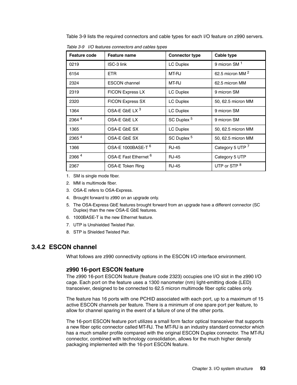 2 escon channel | IBM 990 User Manual | Page 105 / 284