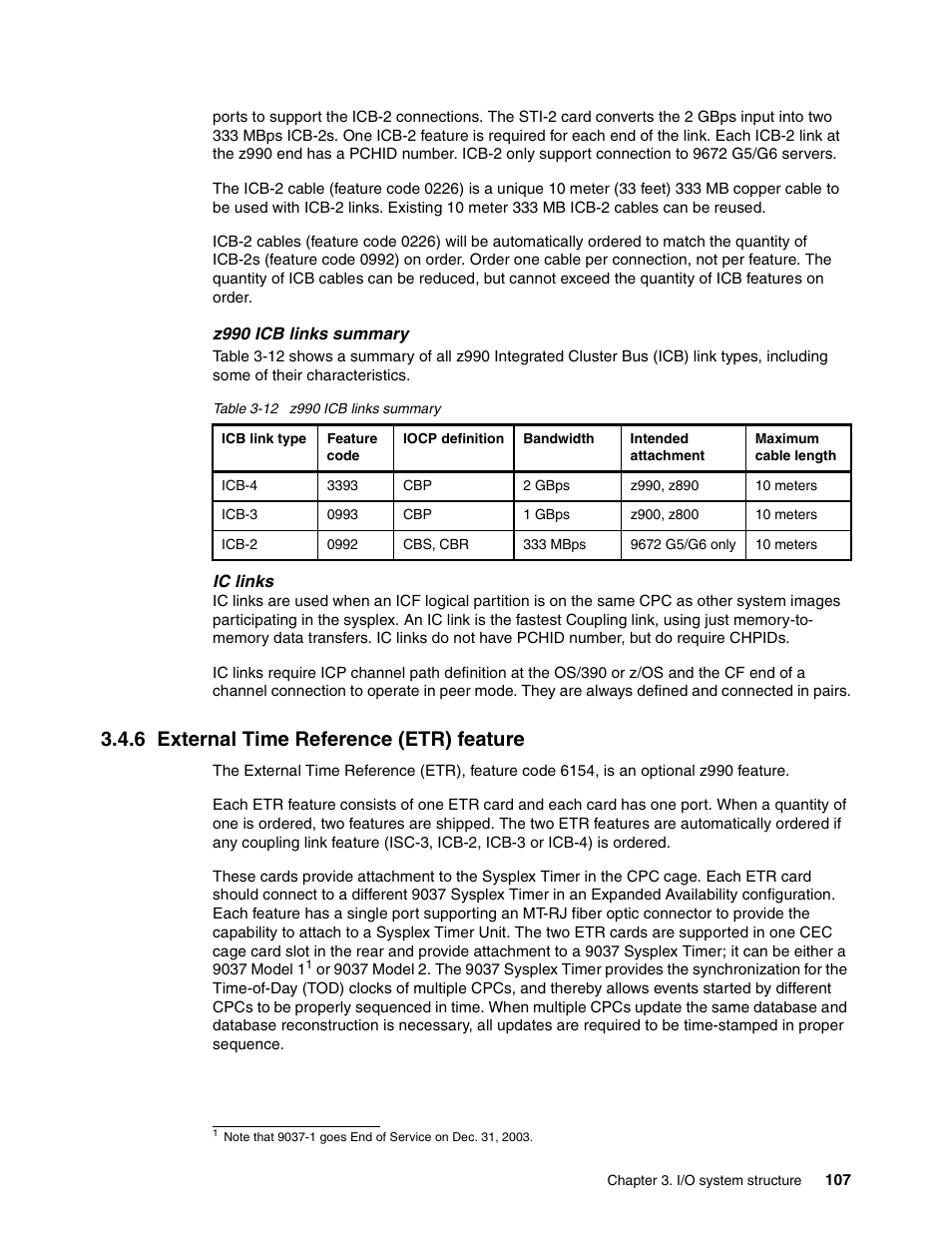 6 external time reference (etr) feature | IBM 990 User Manual | Page 119 / 284