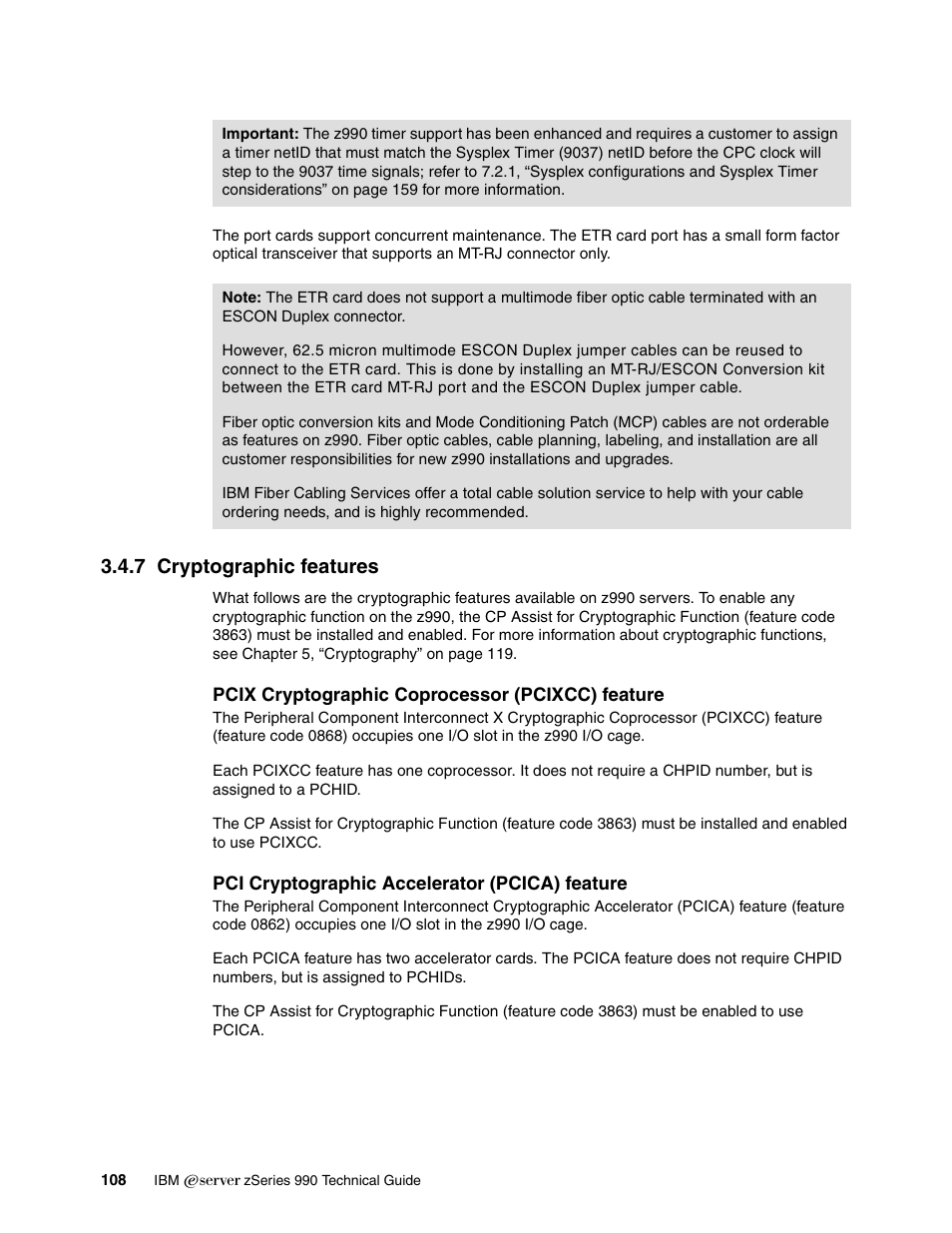 7 cryptographic features | IBM 990 User Manual | Page 120 / 284