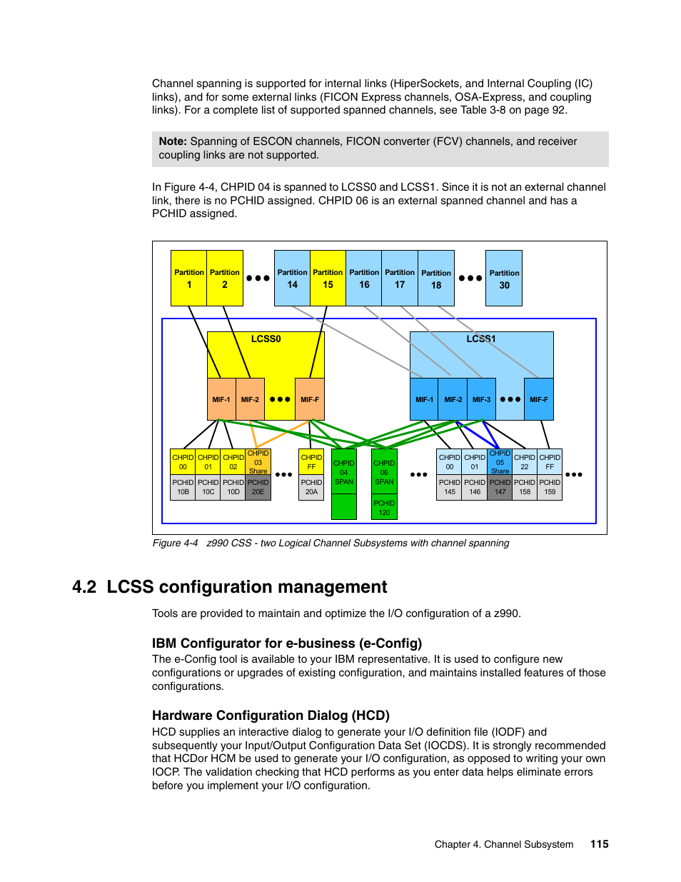 2 lcss configuration management, Ibm configurator for e-business (e-config), Hardware configuration dialog (hcd) | IBM 990 User Manual | Page 127 / 284