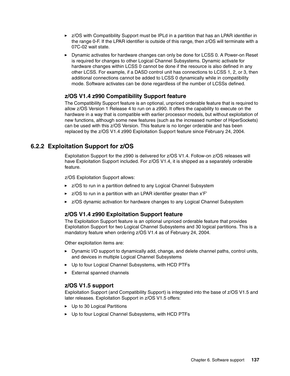 2 exploitation support for z/os | IBM 990 User Manual | Page 149 / 284