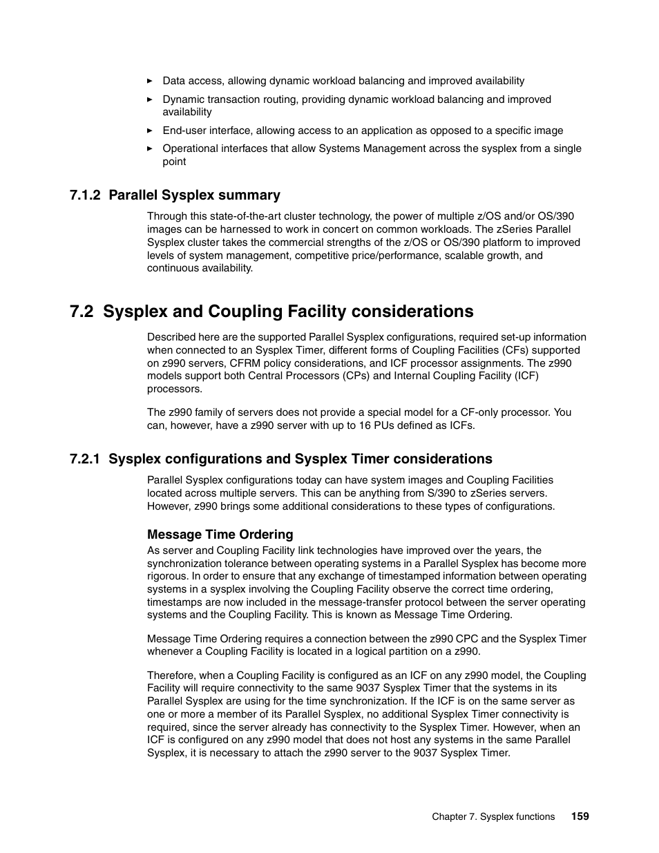 2 parallel sysplex summary, 2 sysplex and coupling facility considerations | IBM 990 User Manual | Page 171 / 284