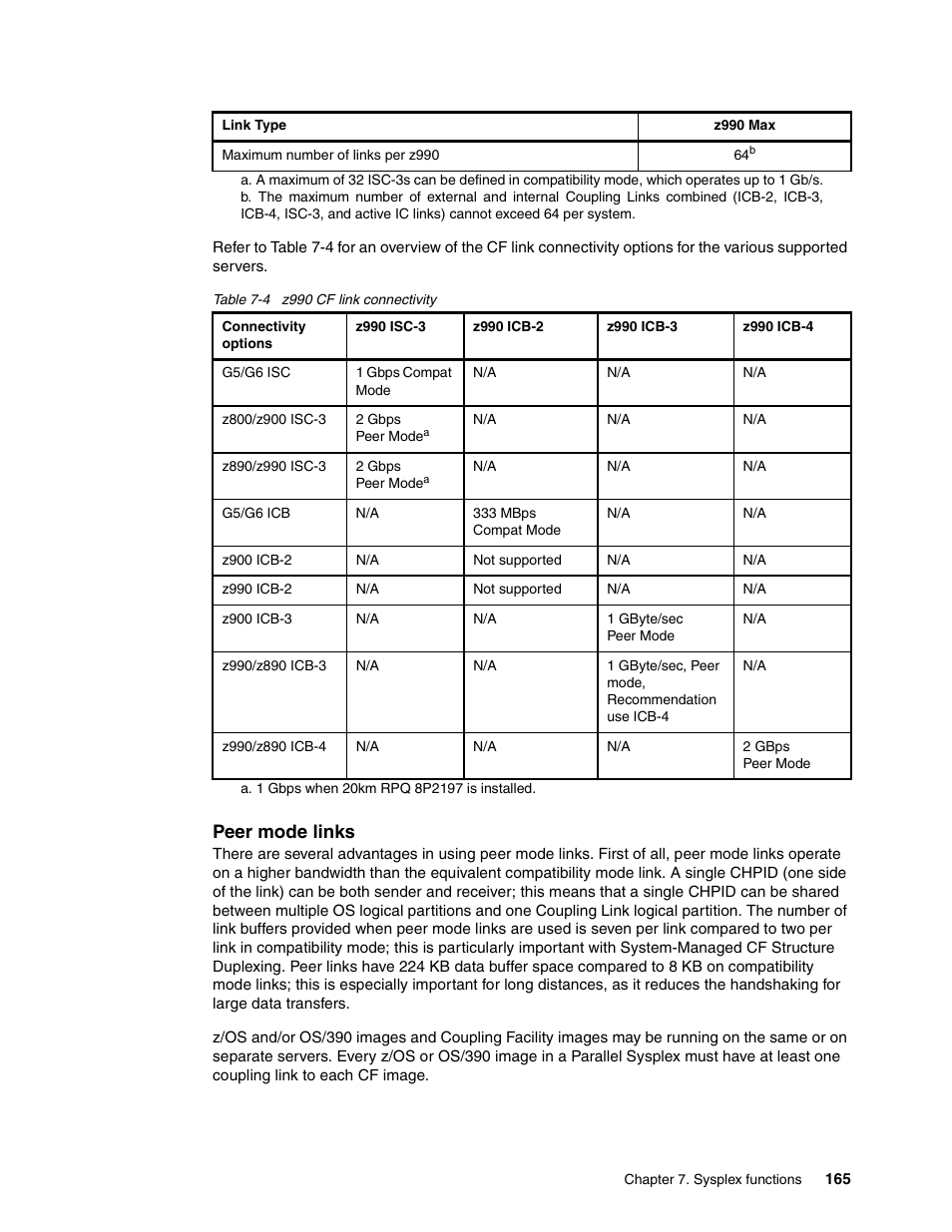 Peer mode links | IBM 990 User Manual | Page 177 / 284