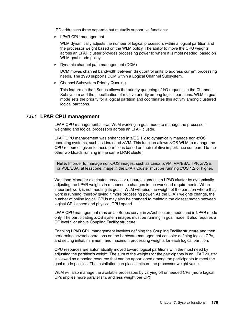1 lpar cpu management | IBM 990 User Manual | Page 191 / 284