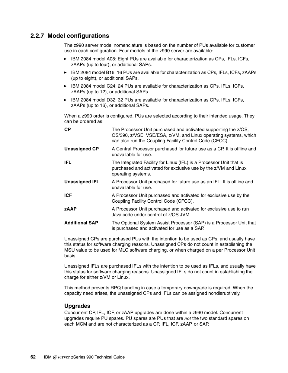 7 model configurations | IBM 990 User Manual | Page 74 / 284