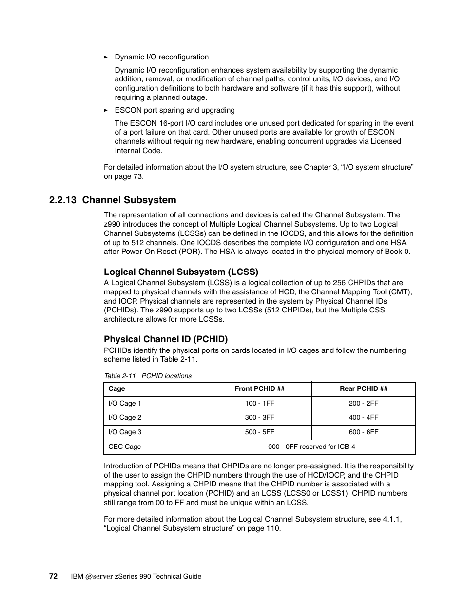 13 channel subsystem | IBM 990 User Manual | Page 84 / 284