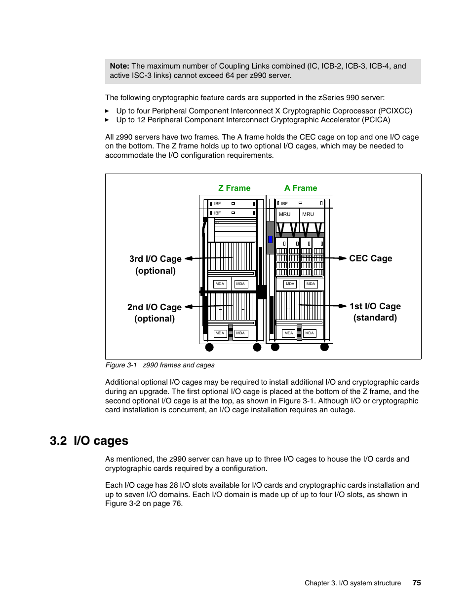 2 i/o cages | IBM 990 User Manual | Page 87 / 284