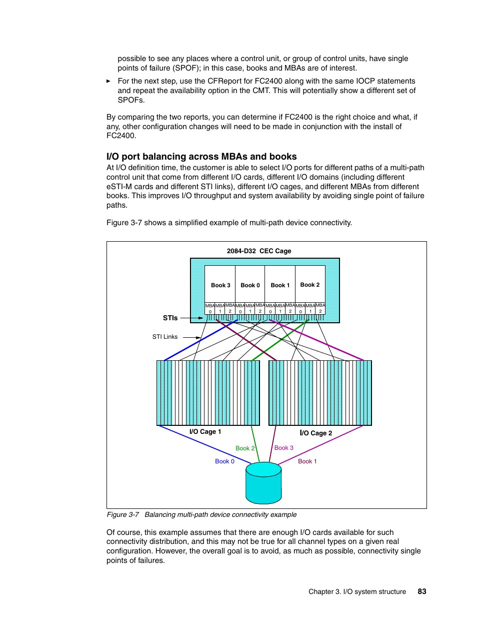 I/o port balancing across mbas and books | IBM 990 User Manual | Page 95 / 284