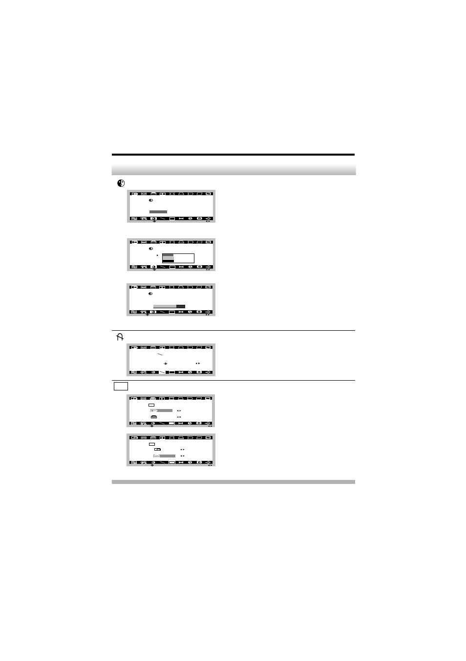 Osd adjust description, Color select, Degauss | Osd control | IBM E74M User Manual | Page 15 / 37