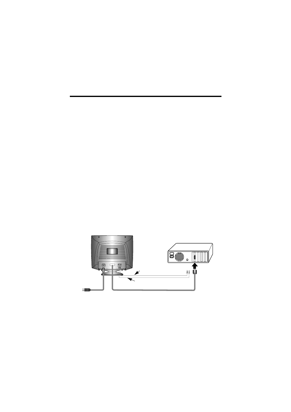 Connecting the monitor | IBM E74M User Manual | Page 8 / 37