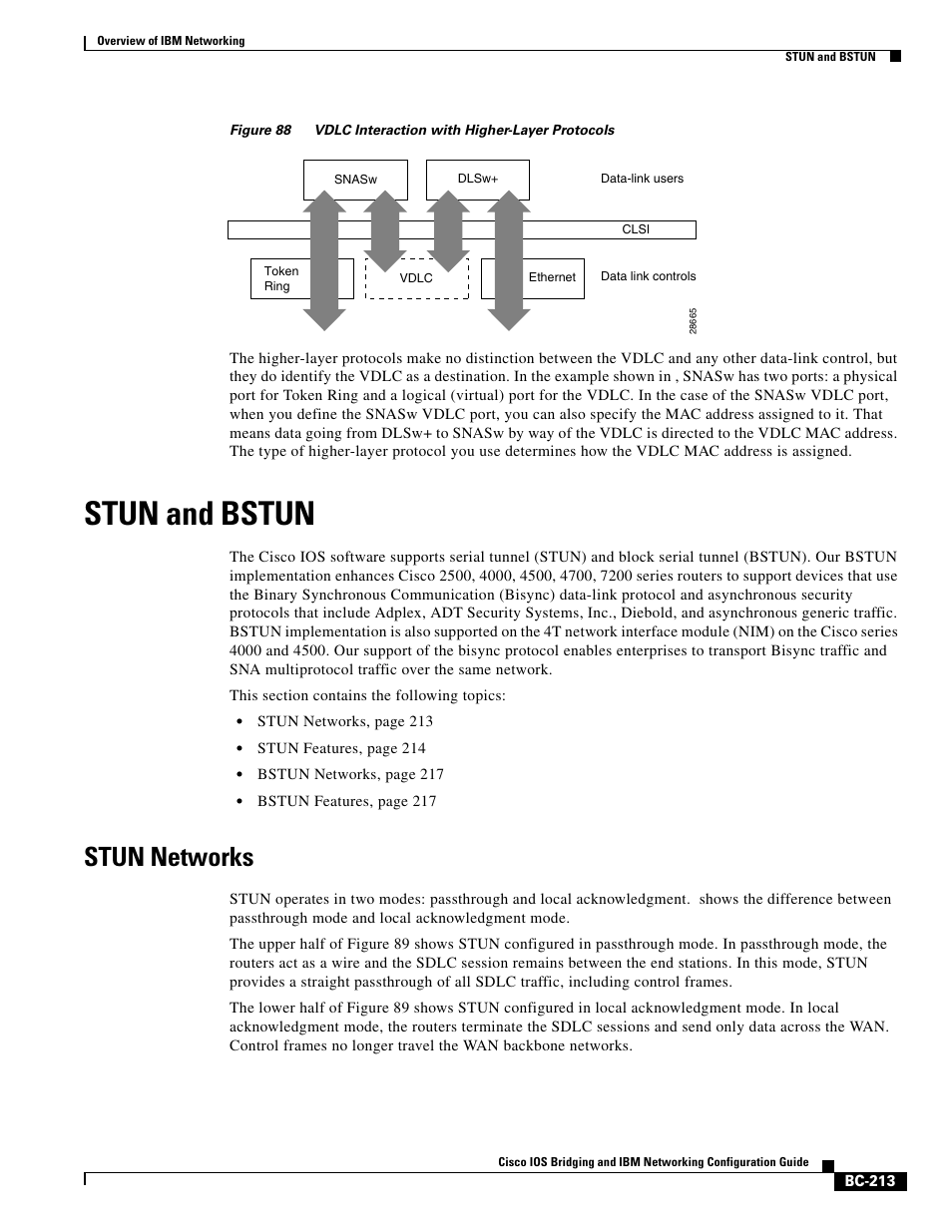 Stun and bstun, Stun networks | IBM BC-203 User Manual | Page 11 / 52
