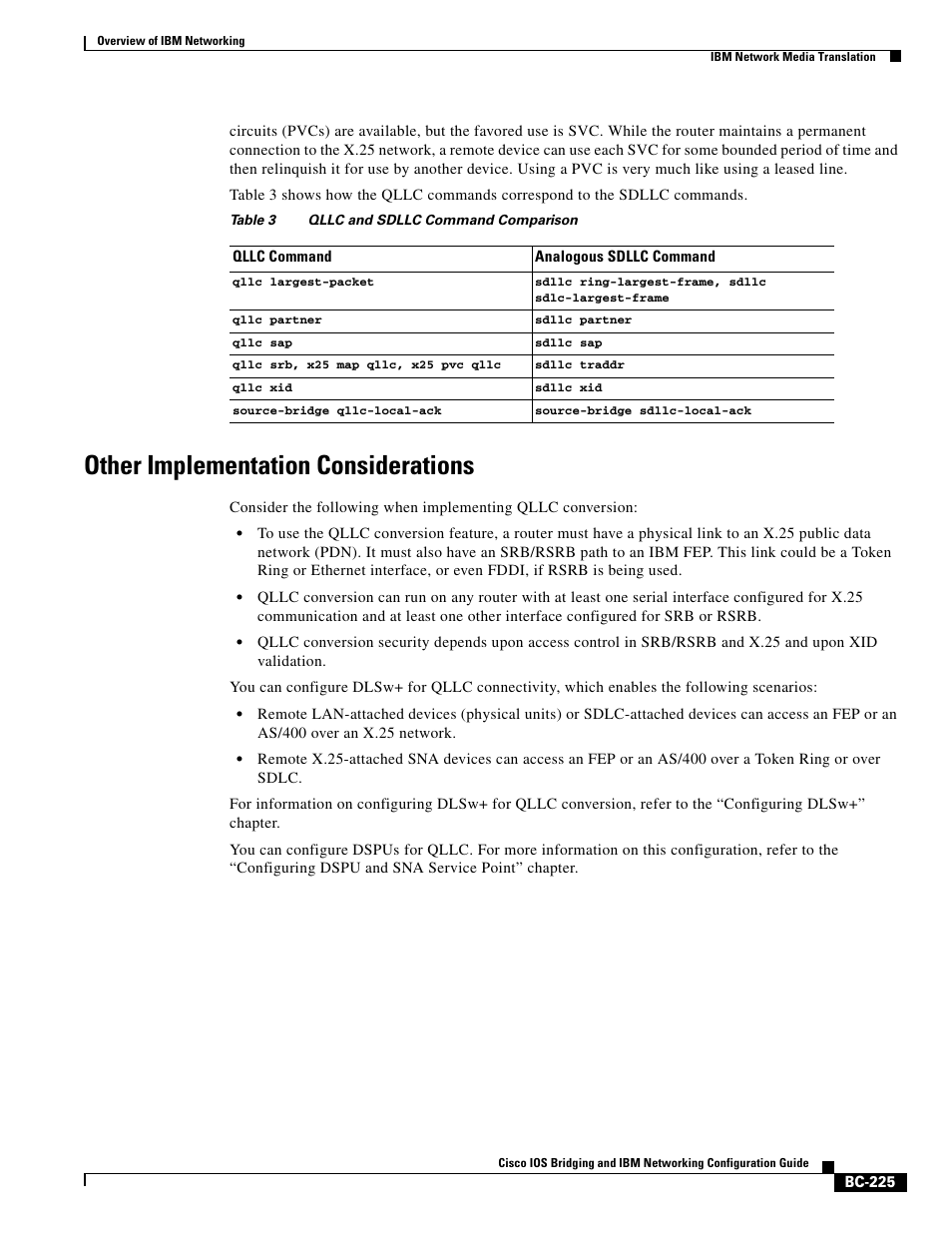 Other implementation considerations | IBM BC-203 User Manual | Page 23 / 52