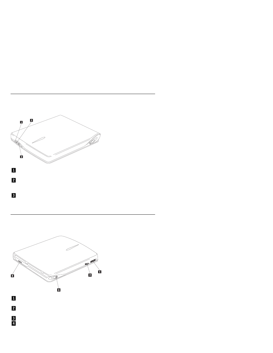 Front view of the drive, Rear view of the drive | IBM P09N4108 User Manual | Page 6 / 34