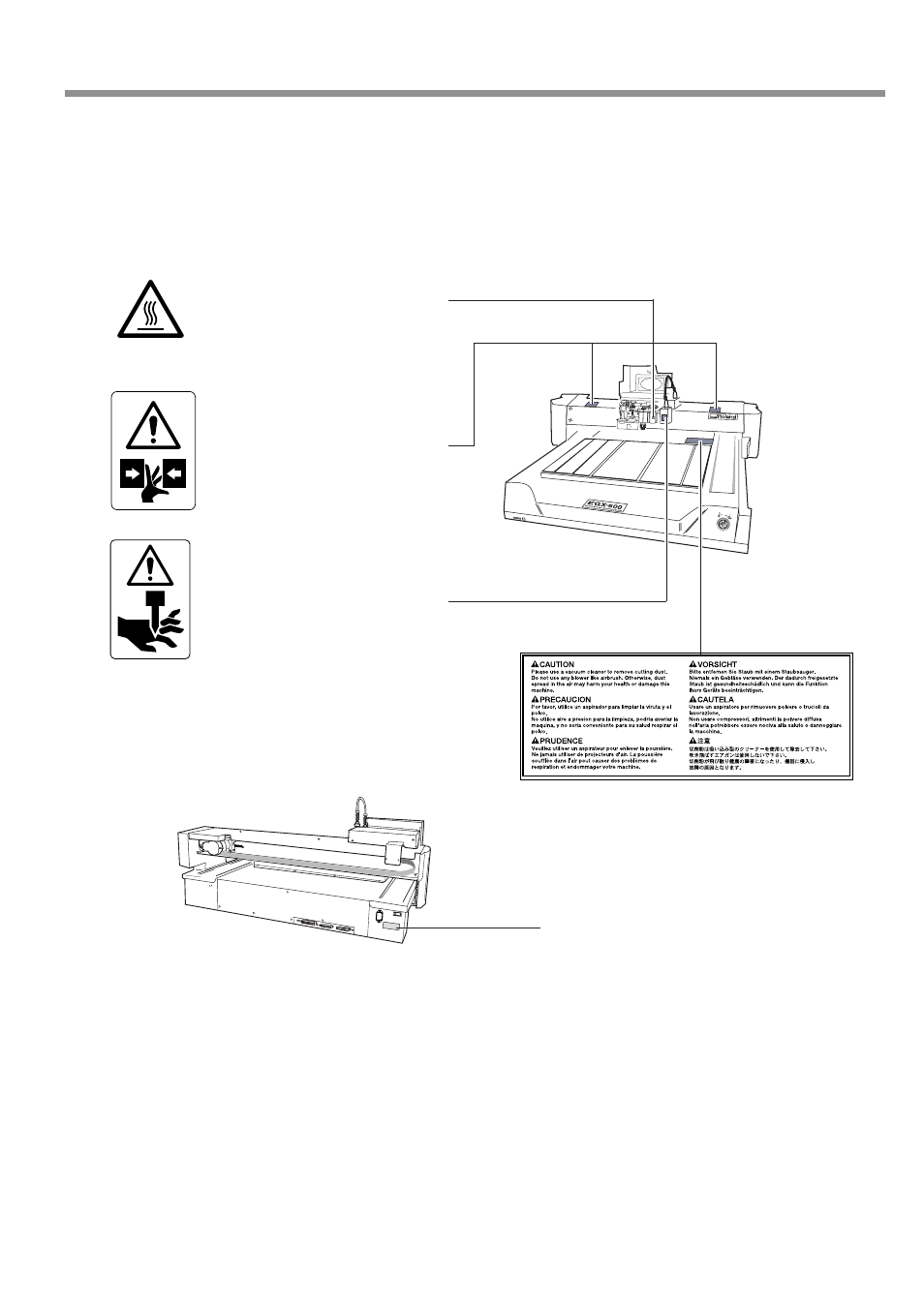 À propos des étiquettes collées sur l'appareil | IBM EGX-400 User Manual | Page 17 / 149