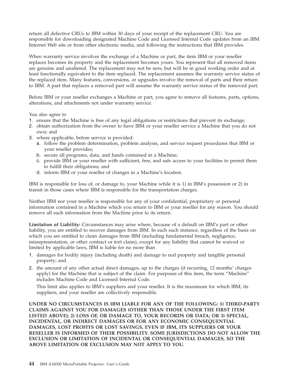 IBM MICROPORTABLE ILM300 User Manual | Page 54 / 66