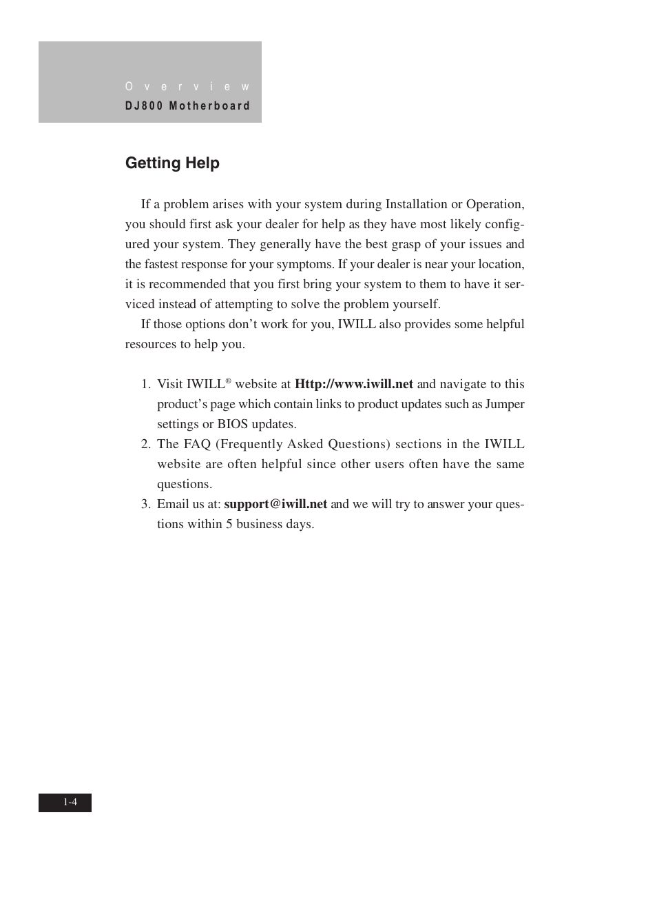 Getting help | IBM Motherboard DJ800 User Manual | Page 10 / 56