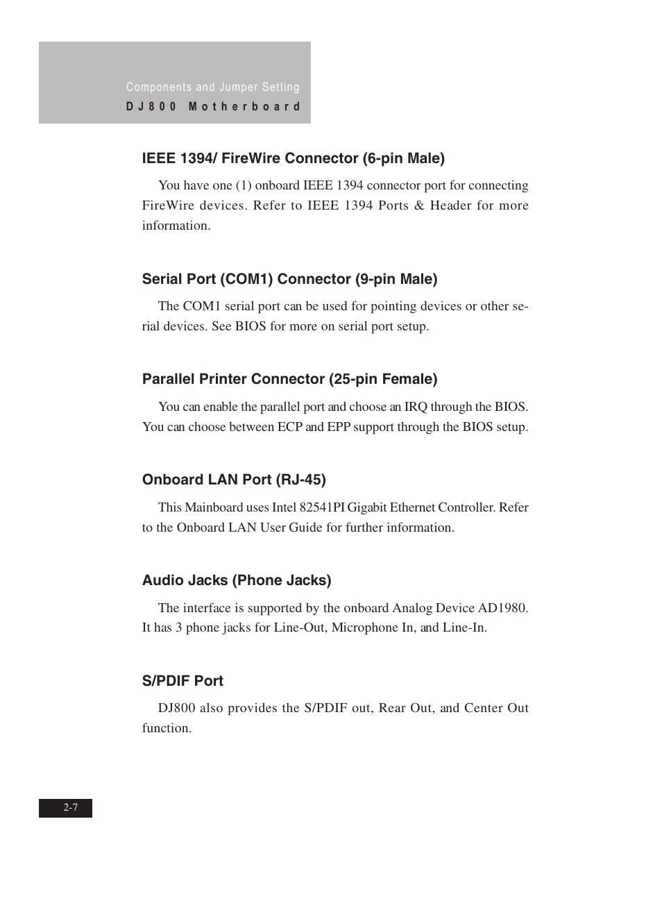 IBM Motherboard DJ800 User Manual | Page 20 / 56