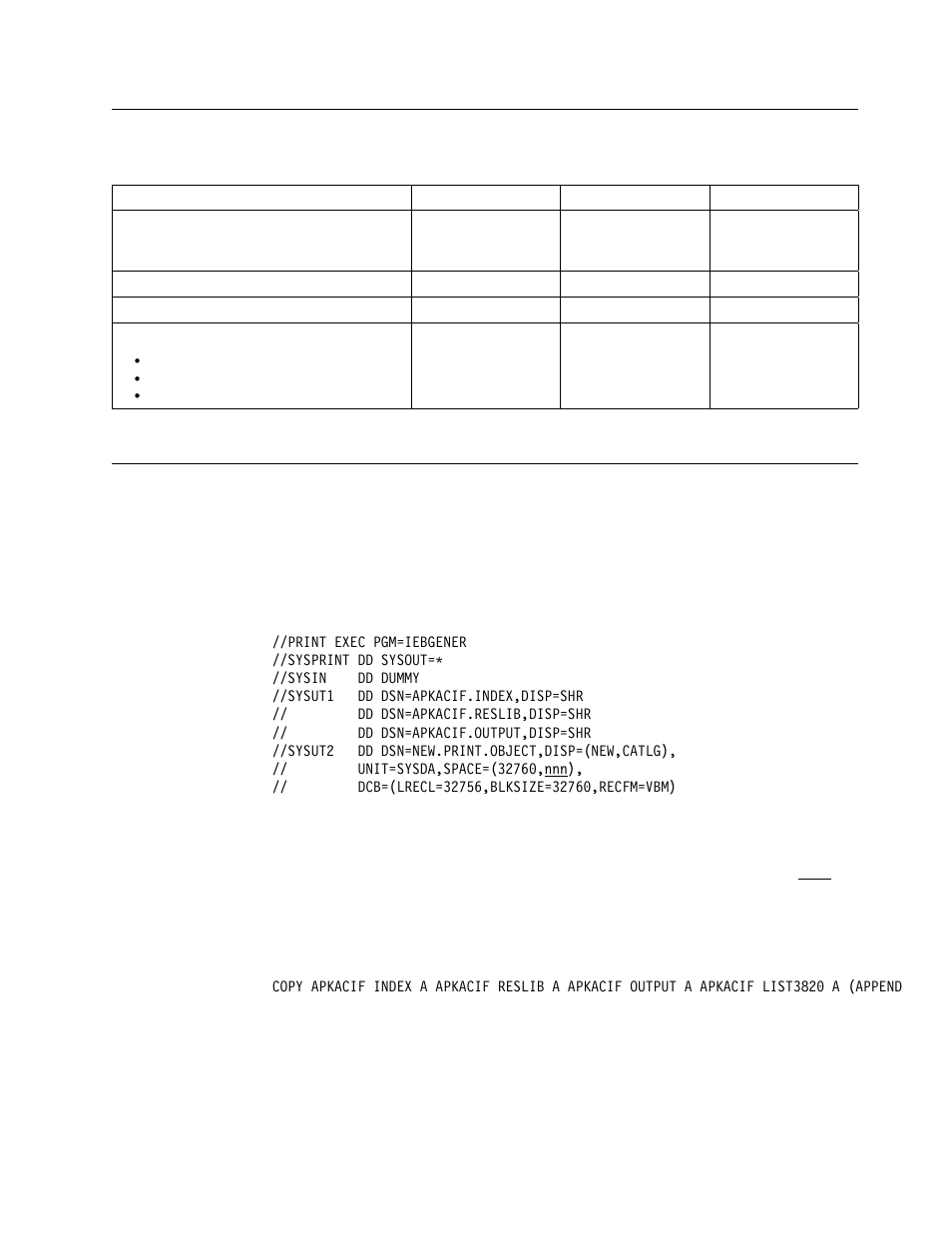 Acif output, Concatenating files, Os/390 or mvs jcl | Vm cms commands | IBM S544-5285-01 User Manual | Page 141 / 255