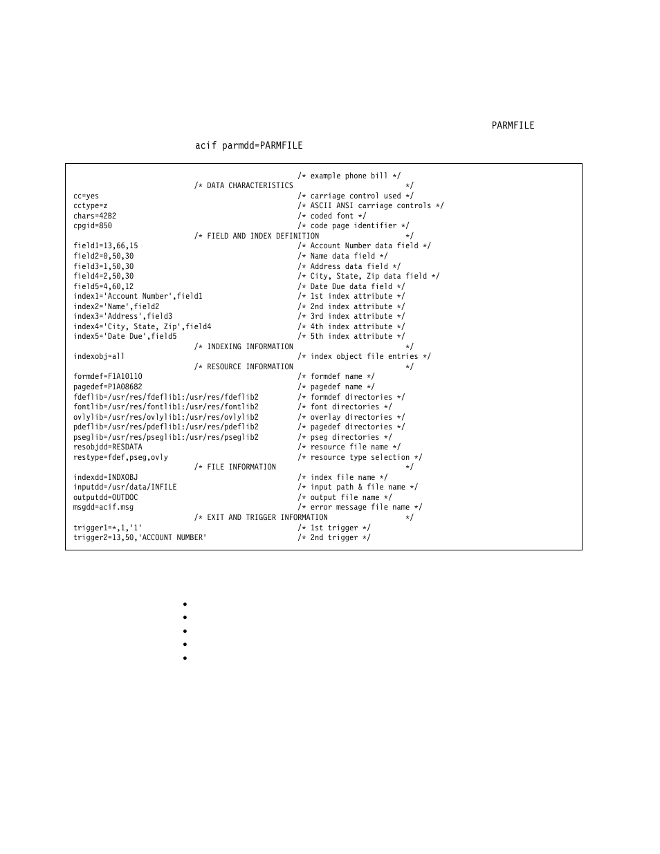 Using a parameter file with ascii input data | IBM S544-5285-01 User Manual | Page 76 / 255