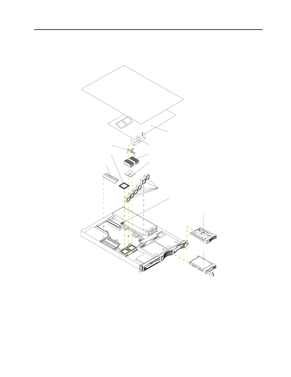 Major components of the xseries 330 server | IBM eserver xSeries 330 User Manual | Page 17 / 72